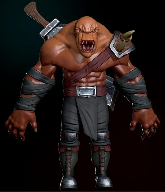 Ogre 3D मॉडल .c4d .max .obj .3ds .fbx .stl .blend 