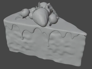 berries cake 3D Model