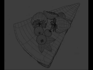 berries cake 3D Model