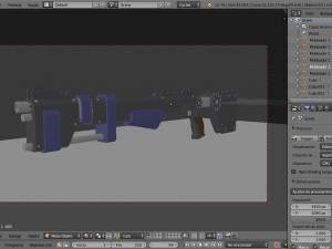 set of 3 revolver - shotand sniper rifle 3D Model