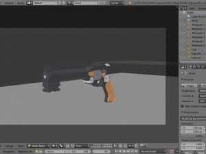 set of 3 revolver - shotand sniper rifle Modèle 3D