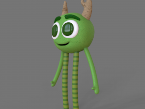 monster friendly character - stl print 3d - cinema 4d - obj - 3D Модель