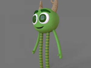 monster friendly character - stl print 3d - cinema 4d - obj - 3D Model