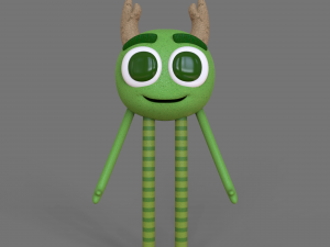 monster friendly character - stl print 3d - cinema 4d - obj - 3D Модель