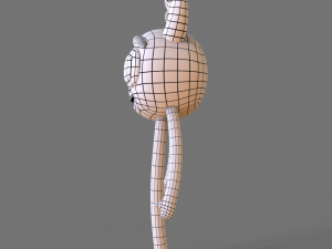 monster friendly character - stl print 3d - cinema 4d - obj - 3D Модель