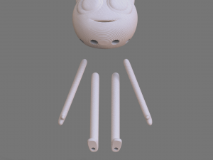 monster friendly character - stl print 3d - cinema 4d - obj - 3D Модель
