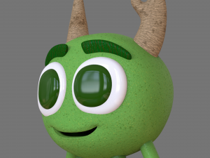 monster friendly character - stl print 3d - cinema 4d - obj - 3D Модель