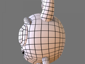 monster friendly character - stl print 3d - cinema 4d - obj - 3D Модель