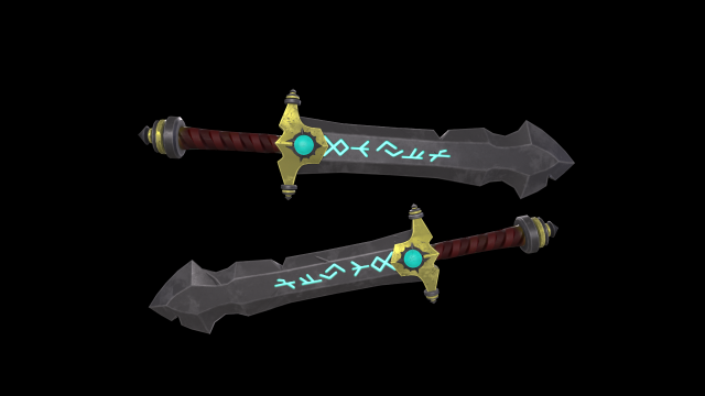 stylize sword Model 3D .c4d .max .obj .3ds .fbx .stl .blend 