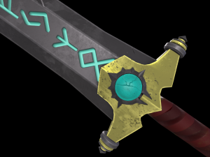 stylize sword Model 3D