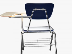 student desk and chair 3D Model