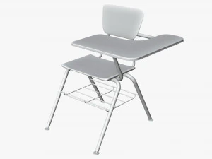 student desk and chair 3D Model