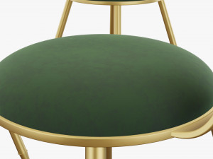 living room table and chair 3D Model