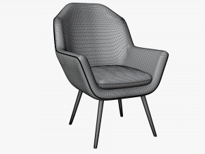 contemporary armchair 3D Model