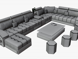 modern living room sofa 3D-Modell