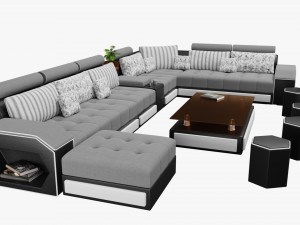 modern living room sofa 3D-Modell