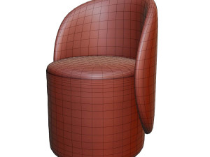 nordic style foldable swivel design stool makeup chair for bedroom Model 3D