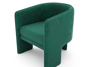 fauteuil contemporain Modèle 3D