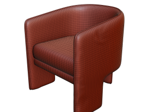 contemporary armchair Model 3D