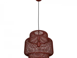 Nordic-simple-and-modern-rattan-chandelier 3D Model