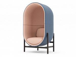 Contemporary blue armchair Modello 3D