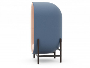 Contemporary blue armchair Modello 3D