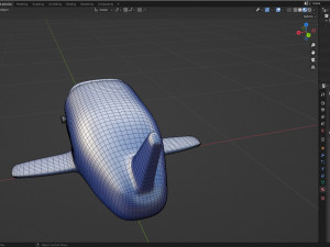 Clock resembling a blue plane and 3d print 3D Model