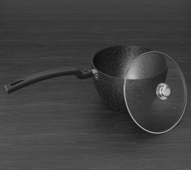 Ladle with marble lid 3Dモデル .c4d .max .obj .3ds .fbx .stl .blend 