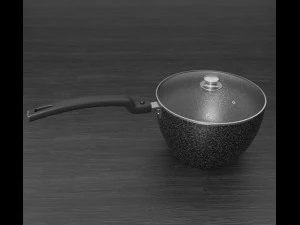 Ladle with marble lid 3D Model