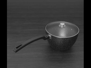 Ladle with marble lid 3D Model