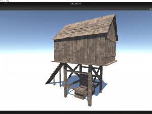 Medieval wooden chicken coop 3D मॉडल
