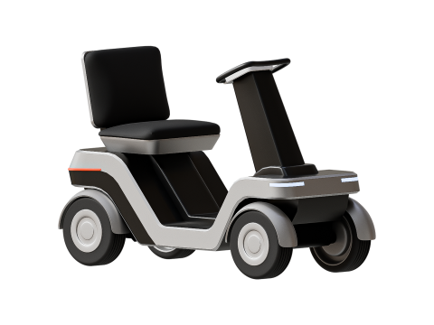 Urban Glide - The Future of Personal Mobility Low-poly 3D Модель