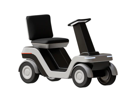 Urban Glide - O Futuro da Mobilidade Pessoal Low-poly Modelo 3D