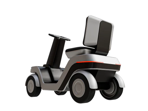 Urban Glide - O Futuro da Mobilidade Pessoal Low-poly Modelo 3D