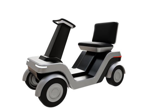 Urban Glide - The Future of Personal Mobility Low-poly 3D Модель