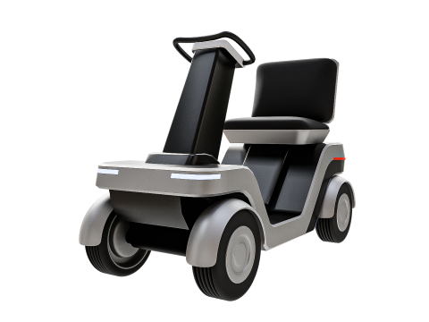 Urban Glide - The Future of Personal Mobility Low-poly 3D Модель