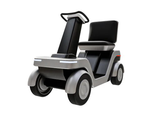 Urban Glide - O Futuro da Mobilidade Pessoal Low-poly Modelo 3D