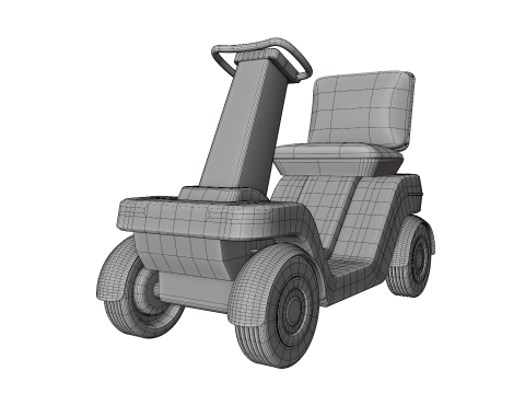 Urban Glide - The Future of Personal Mobility Low-poly 3D Модель