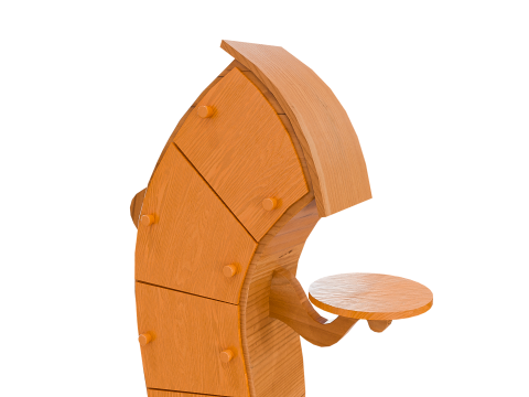 Fantasy wooden drawer 3D Модель
