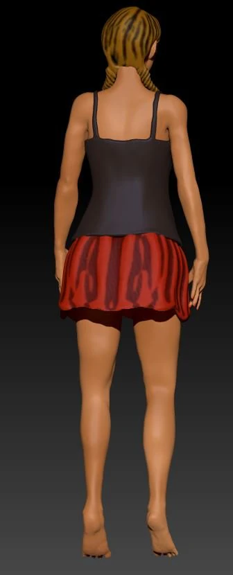girl kamilla 3D Model .c4d .max .obj .3ds .fbx .stl .blend 