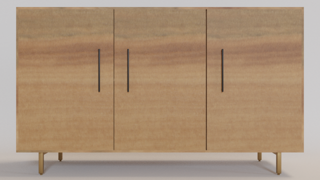 wooden cabinet 3D Модель .c4d .max .obj .3ds .fbx .stl .blend 