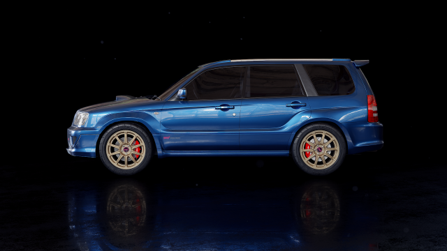 Subaru forester sti sg5 Modello 3D .c4d .max .obj .3ds .fbx .stl .blend 