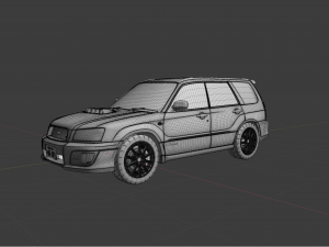 Subaru forester sti sg5 Modello 3D