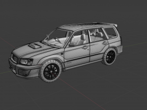 Subaru forester sti sg5 Modello 3D