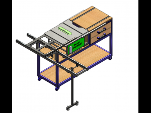 saw bench dwe7492-b2 3D 模型