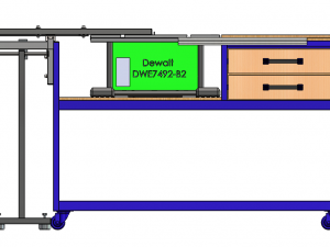 saw bench dwe7492-b2 3Dモデル