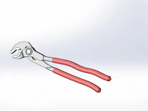 Chiave regolabile Modello 3D