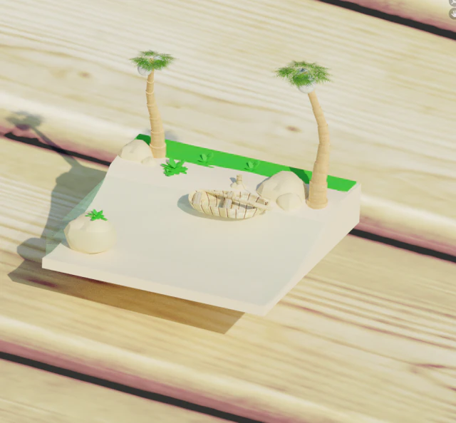 jangle adası 3D Model .c4d .max .obj .3ds .fbx .stl .blend 