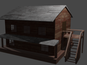wooden house Modelo 3D