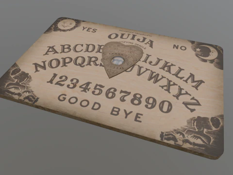 Ouija Board Low-poly AR VR Low-poly 3D Model